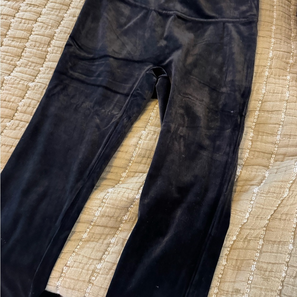 Spanx Black Velvet Pants